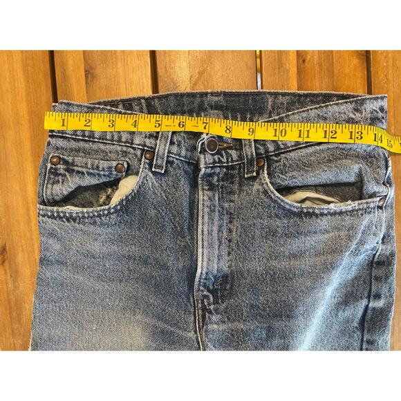 Vintage Levi's 80's Jeans Silver Tab Acid Medium Wash 512 Slim Men's 31 x 32 USA - Picture 6 of 10